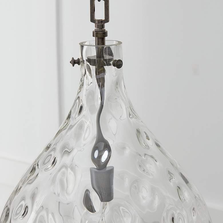 Image 4 Capital Bristol 15"W Farmhouse Grayish Black Pendant Light more views