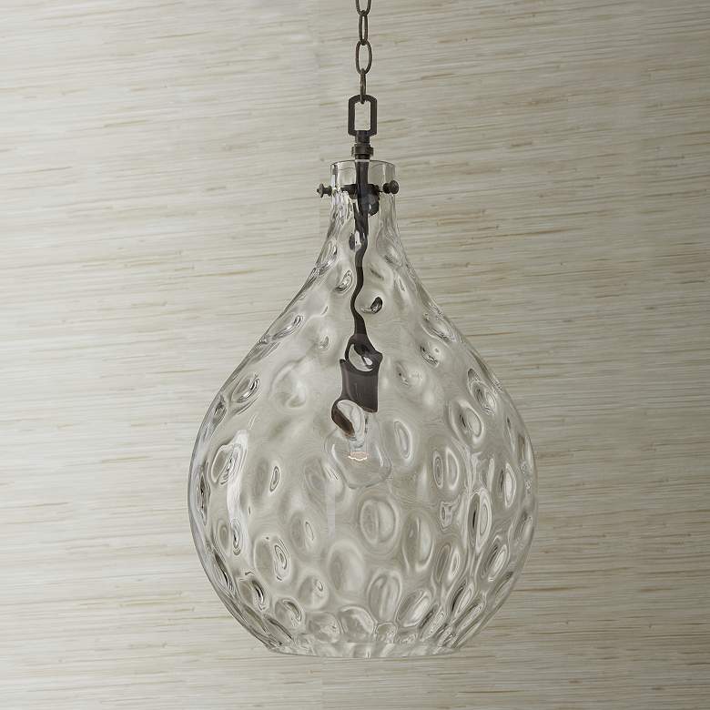 Image 5 Capital Bristol 15"W Farmhouse Grayish Black Pendant Light more views