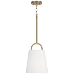 Capital Brody 10" Wide Brass Metal Mini Pendant