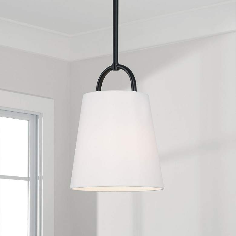 Image 1 Capital Brody 10" Wide Matte Black Mini Pendant