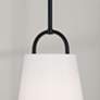 3_Capital Brody 10" Wide Matte Black Mini Pendant more views