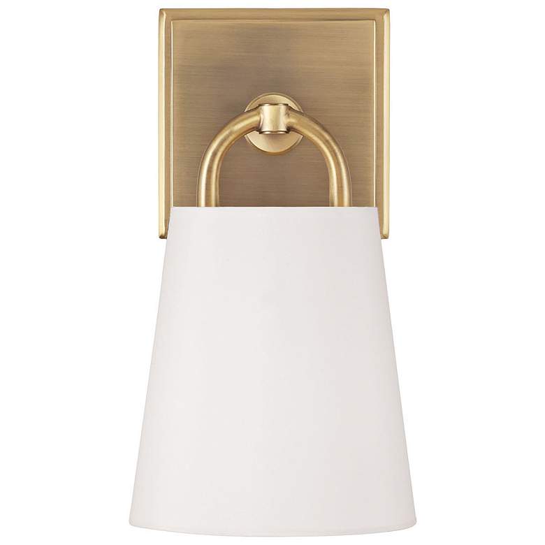 Image 5 Capital Brody 11" High Aged Brass Wall Sconce more views