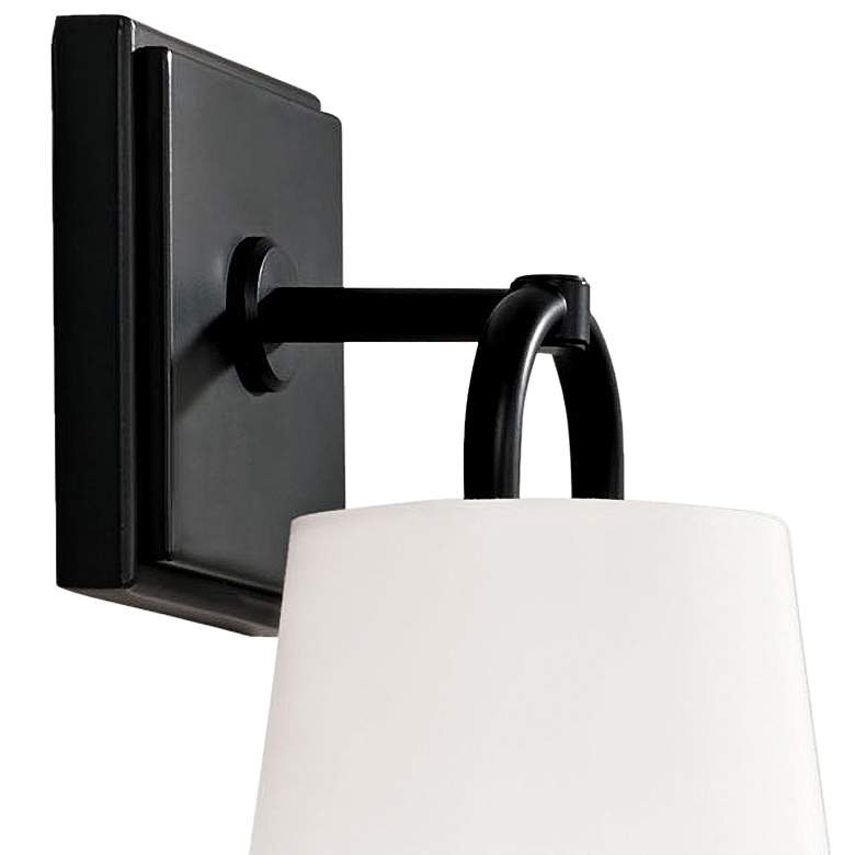 Image 3 Capital Brody 11" High Matte Black Wall Sconce more views