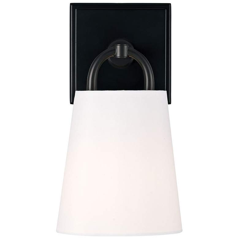 Image 5 Capital Brody 11" High Matte Black Wall Sconce more views