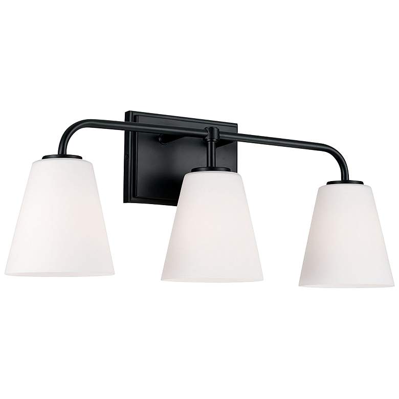 Image 2 Capital Brody 23 1/2" Wide Matte Black 3-Light Bath Light