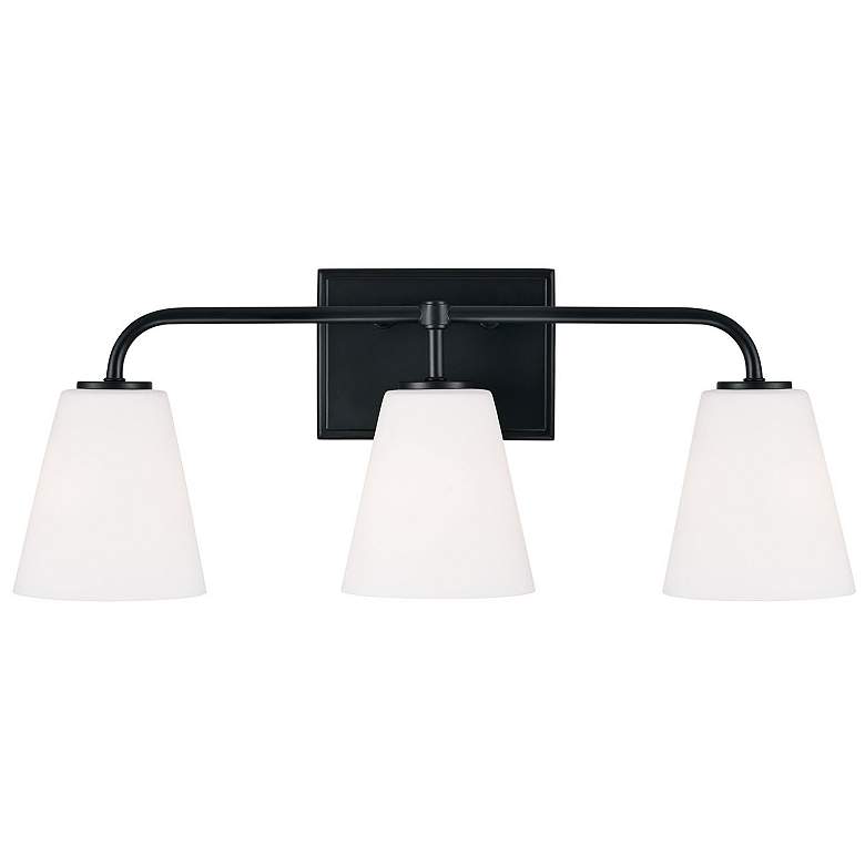 Image 4 Capital Brody 23 1/2" Wide Matte Black 3-Light Bath Light more views