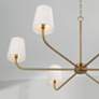 3_Capital Brody 47" Wide Aged Brass 6-Light Chandelier more views