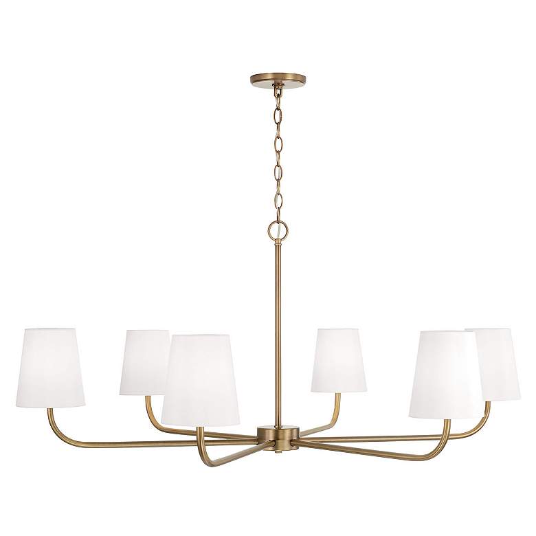Image 4 Capital Brody 47" Wide Aged Brass 6-Light Chandelier more views