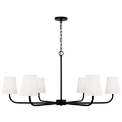 Capital Brody 47" Wide Matte Black 6-Light Chandelier