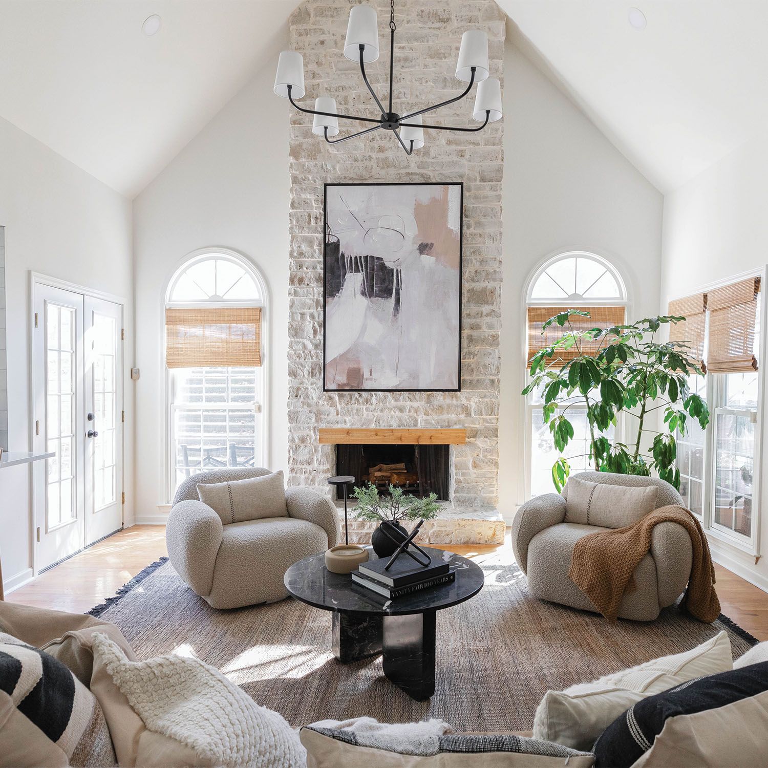 Capital Brody 47" Wide Matte Black 6-Light Chandelier