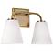 Capital Brody 9" High Aged Brass 2-Light Wall Sconce