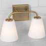 3_Capital Brody 9" High Aged Brass 2-Light Wall Sconce more views