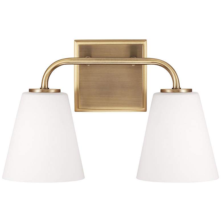Image 4 Capital Brody 9" High Aged Brass 2-Light Wall Sconce more views