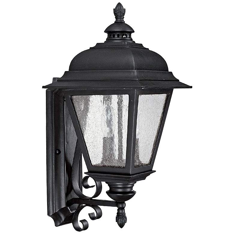 Image 1 Capital Brookwood 18 3/4" High Black Outdoor Wall Light