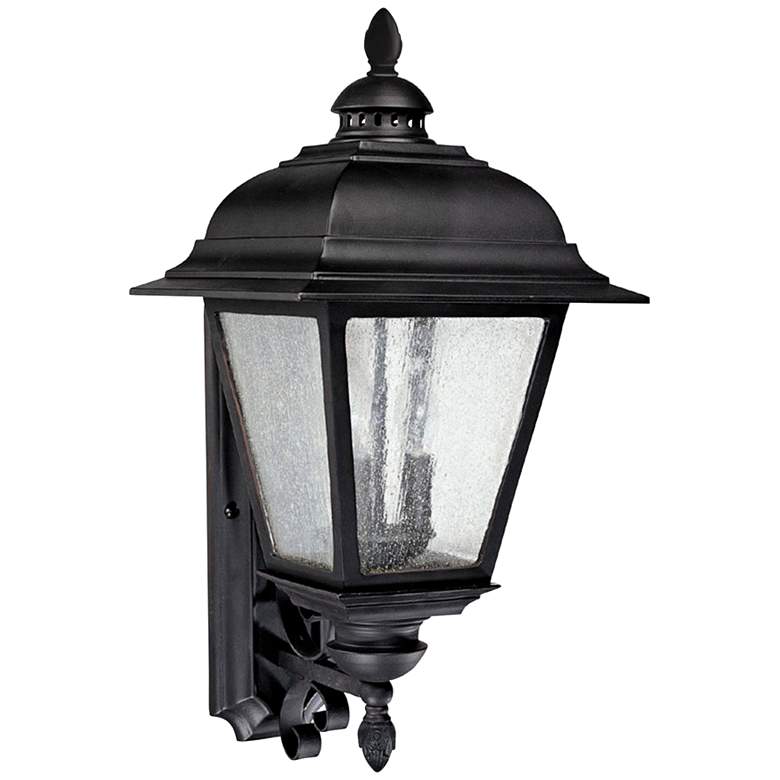 Image 1 Capital Brookwood 25 inch High Large Black Outdoor Wall Light