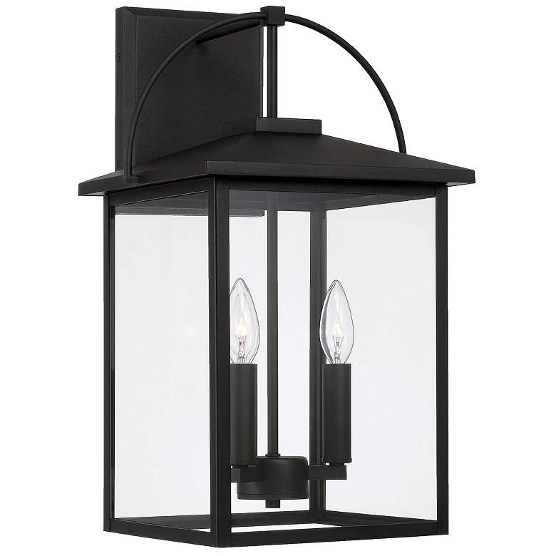 Image 1 Capital Bryson 19 3/4" High Black 3-Light Outdoor Wall Light