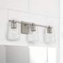 1_Capital Burke 24" Wide Brushed Nickel 3-Light Bath Light