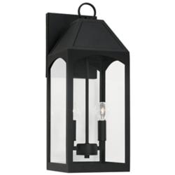Capital Burton 20 1/2" High Black 2-Light Outdoor Wall Light
