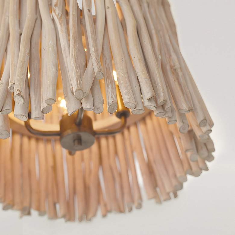 Image 3 Capital Cara 15 1/2" Wide Brushed Pewter Pendant Light more views