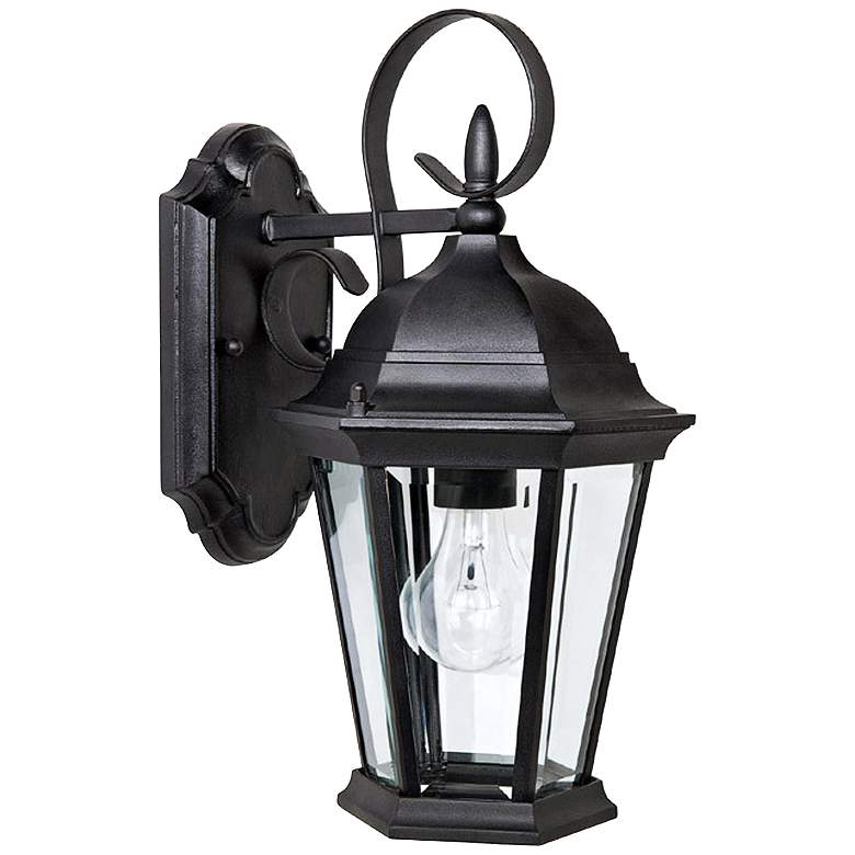 Capital Carriage House 16&quot; High Black Outdoor Wall Light