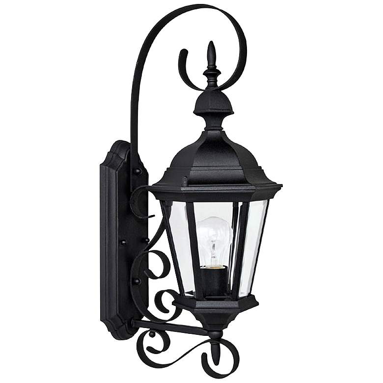 Image 1 Capital Carriage House 23 inch High Black Outdoor Wall Light