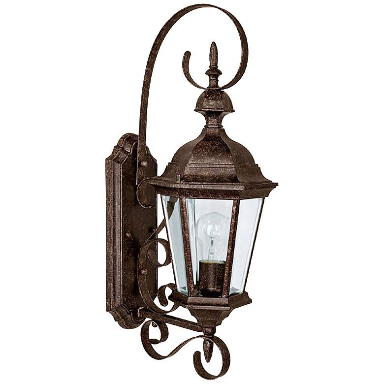 Image 1 Capital Carriage House 23 inchH Tortoise Outdoor Wall Light