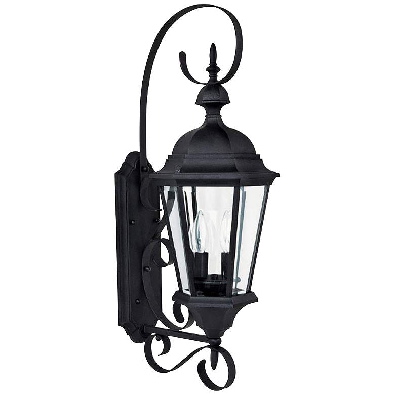 Image 1 Capital Carriage House 27" High Black Outdoor Wall Light