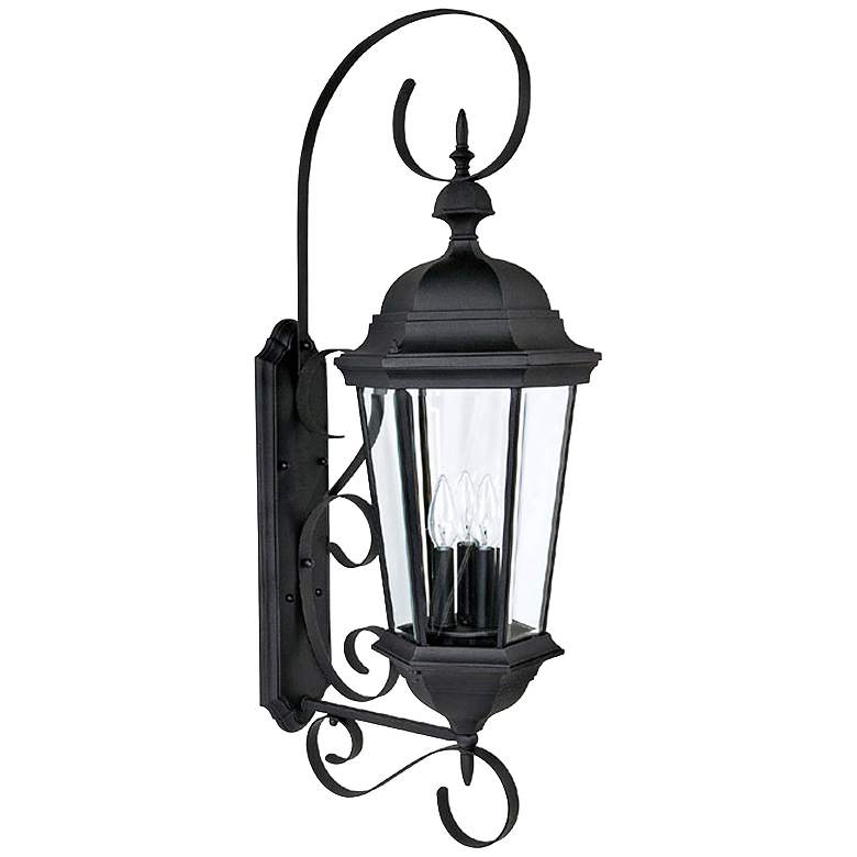 Image 2 Capital Carriage House 36" High Black Outdoor Wall Light