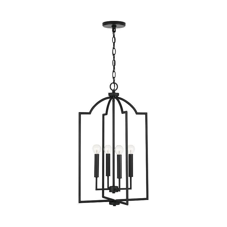 Image 4 Capital Carter 16" Wide Matte Black 4-Light Foyer Pendant more views
