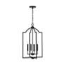 4_Capital Carter 16" Wide Matte Black 4-Light Foyer Pendant more views