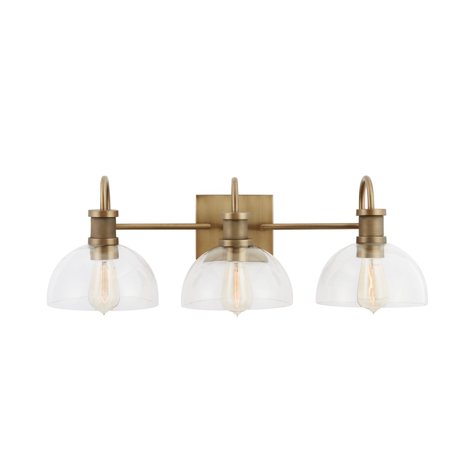 Image 6 Capital Cassidy 27"W Aged Brass 3-Light Vanity Bath Light more views