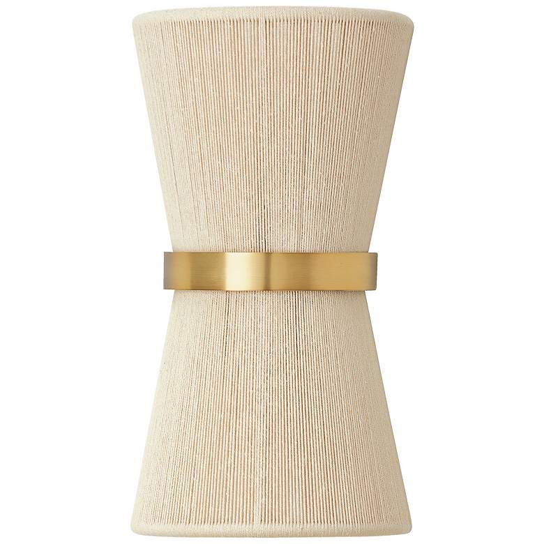 Image 4 Capital Cecilia 16" High Natural Rope and Brass 2-Light Wall Sconce more views