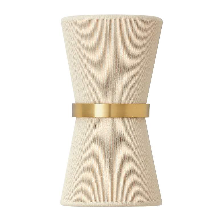 Image 6 Capital Cecilia 16" High Natural Rope and Brass 2-Light Wall Sconce more views