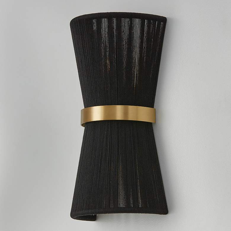 Image 5 Capital Cecilia 16" High Patinaed Brass Wall Sconce more views