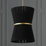 Thumbnail1 of Capital Cecilia 20" Wide Black Rope and Patinaed Brass Foyer