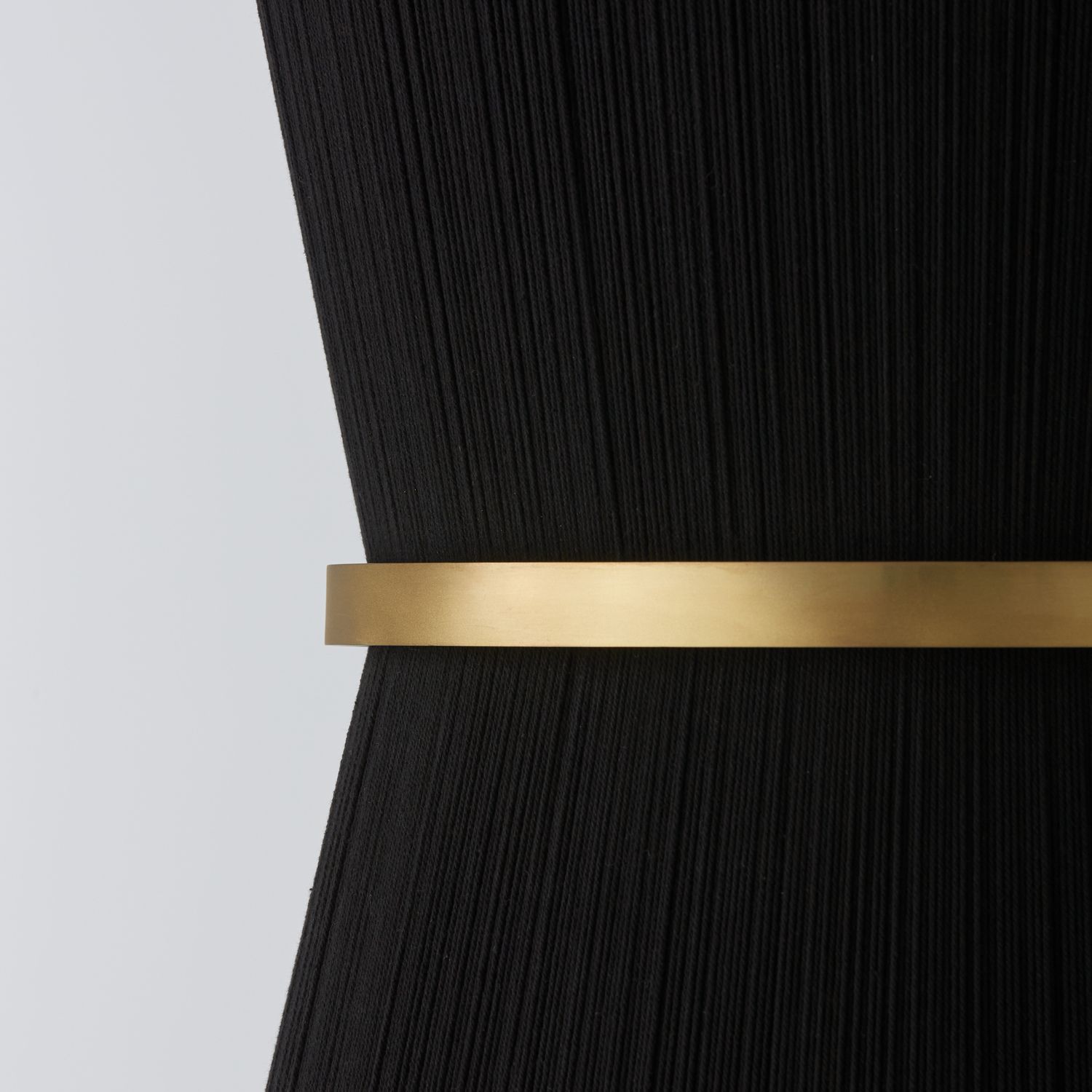 Image 5 Capital Cecilia 20" Wide Black Rope and Patinaed Brass Foyer more views