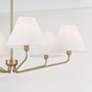 3_Capital Chadwick 34" Wide Aged Brass 6-Light Chandelier more views