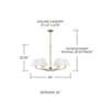 5_Capital Chadwick 34" Wide Aged Brass 6-Light Chandelier more views