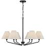 2_Capital Chadwick 34" Wide Espresso 6-Light Chandelier