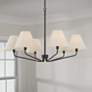 1_Capital Chadwick 34" Wide Espresso 6-Light Chandelier