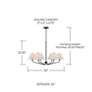 5_Capital Chadwick 34" Wide Espresso 6-Light Chandelier more views