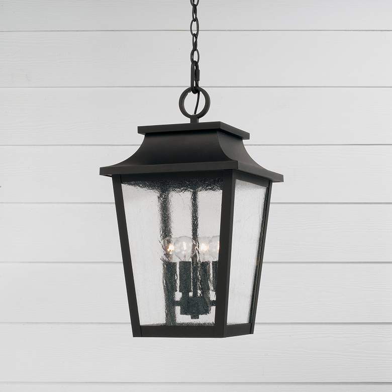 Image 1 Capital Chandler 21" High Black Outdoor Hanging Light