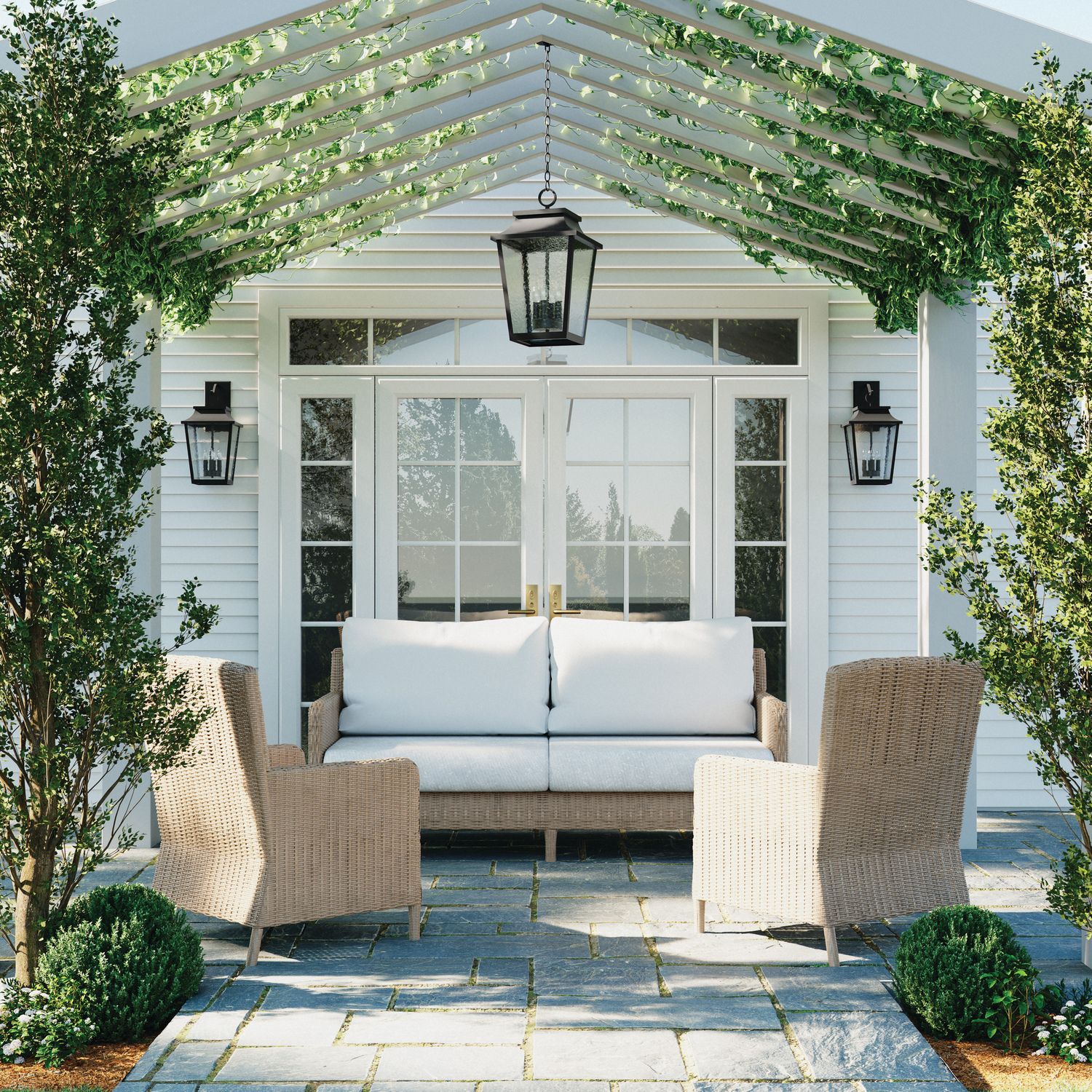 Image 5 Capital Chandler 21" High Black Outdoor Hanging Light more views