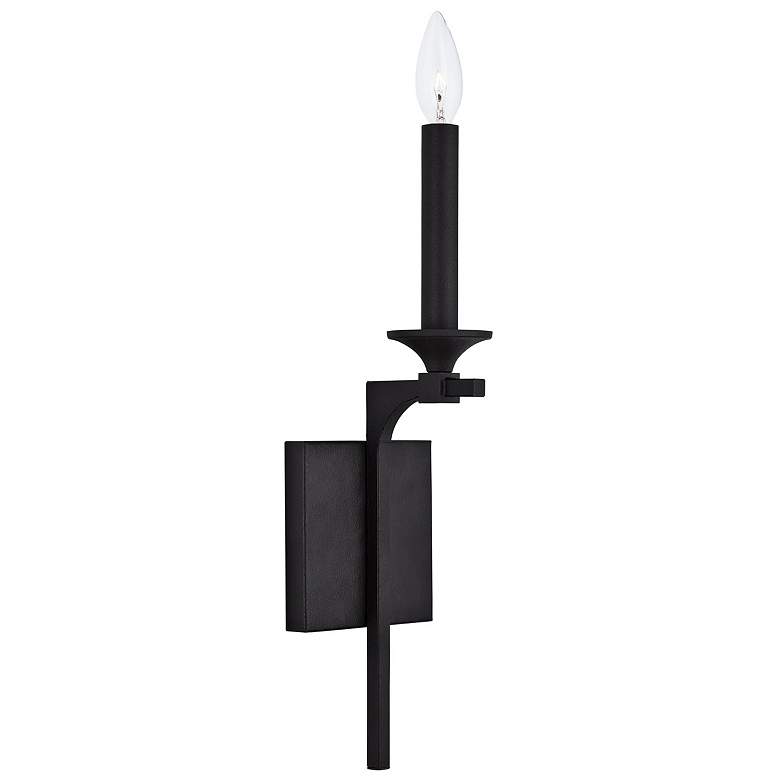 Image 2 Capital Clint 17" High Black Iron Wall Sconce