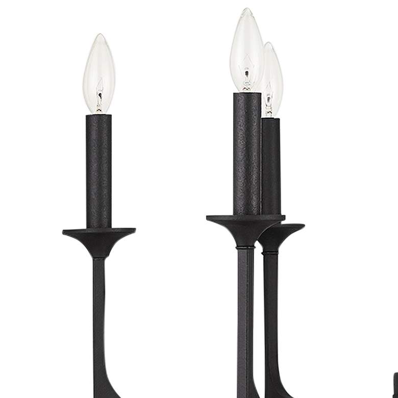 Image 3 Capital Clint 28" Wide Black Iron 6-Light Chandelier more views