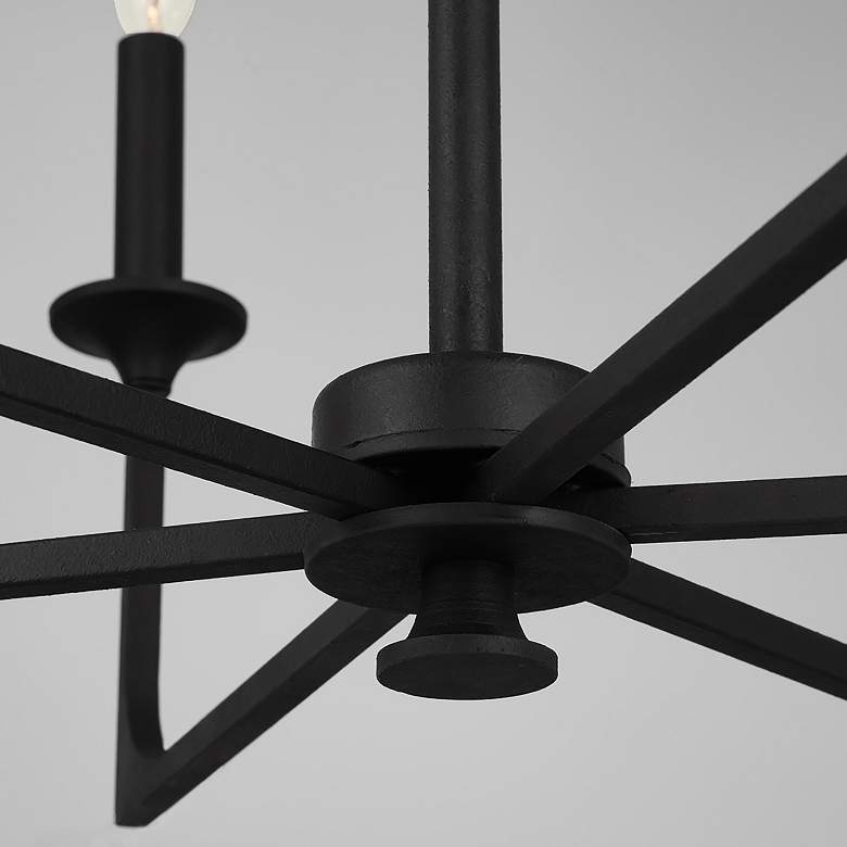 Image 7 Capital Clint 28" Wide Black Iron 6-Light Chandelier more views