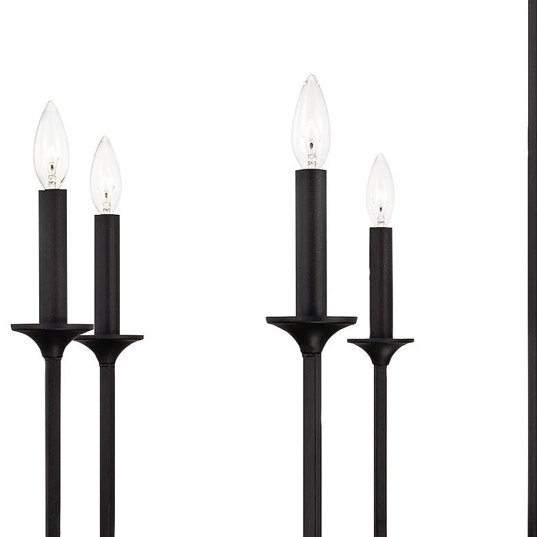 Image 2 Capital Clint 37 3/4" Wide Black Iron 8-Light Chandelier more views