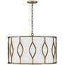 2_Capital Cohen 24" Wide Mystic Luster Metal Drum Pendant