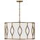 Capital Cohen 24" Wide Mystic Luster Metal Drum Pendant