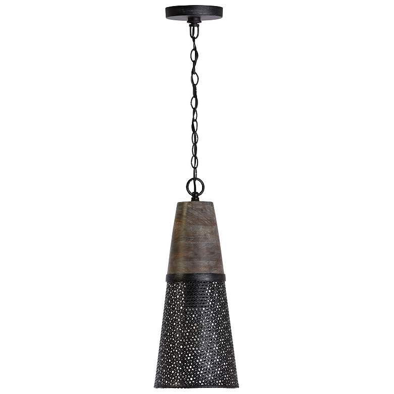 Image 2 Capital Coker 7 3/4" Wide Barn House Cone Mini Pendant